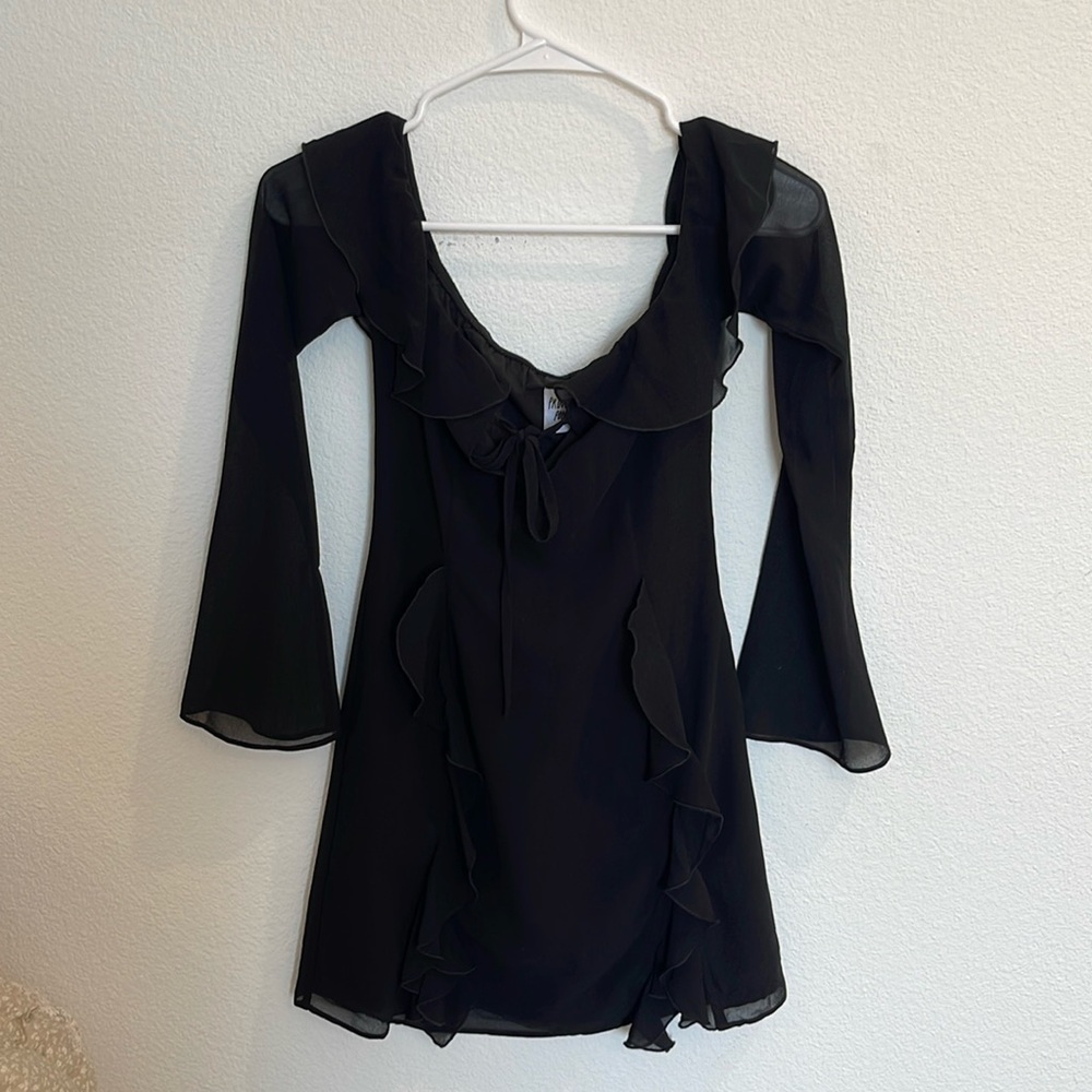 PRINCESS POLLY BLACK MINI DRESS